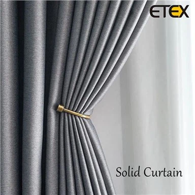 בד וילון מוצק